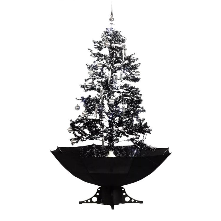 Imagen de Árbol de Navidad nevando negro 170cm