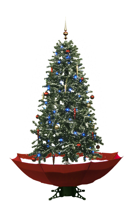 Imagen de Árbol de Navidad nevando rojo 170cm