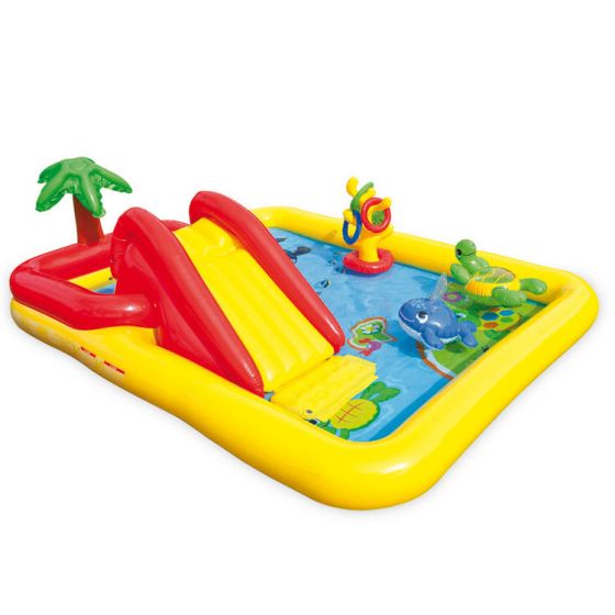 intex ocean play center piscina infantil zona multijuegos 254 x 196 cm
