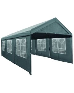 Lujosa carpa para fiestas de 3x6 metros gris con paredes laterales Pure Garden & Living