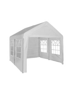 Carpa para fiestas de 4x4 metros blanca con paredes laterales Pure Garden & Living