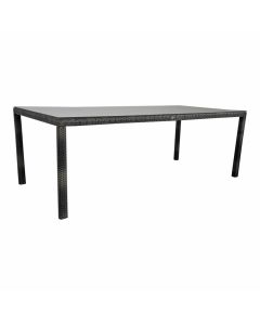 Mesa de jardín "Samos" mimbre 220x100 - marrón