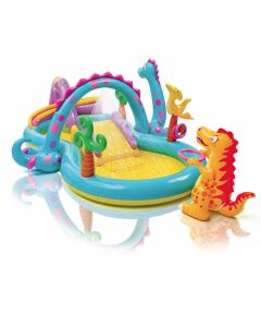 INTEX™ Dinoland Play Center - Piscina infantil zona multijuegos (333 x 229 cm)