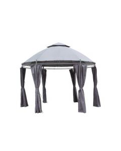 Pérgola de jardín Pure Garden & Living Capri Ø350cm gris