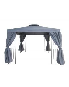 Borneo pérgola de jardín 3 x 3 metros gris Pure Garden & Living