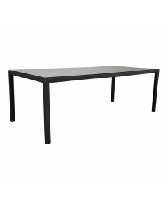 Mesa de jardín "Samos" mimbre 220x100 - negra