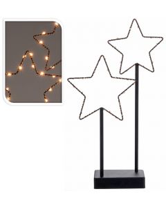 Estrellas con 30 luces LED 40 cm