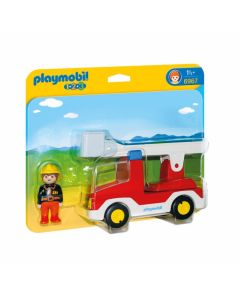 Playmobil, camión de bomberos con escalera