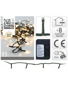 Iluminación LED 240 luces blanco cálido