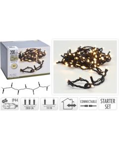 Kit de iniciación de iluminación estándar 200 LED blanco cálido 230 V