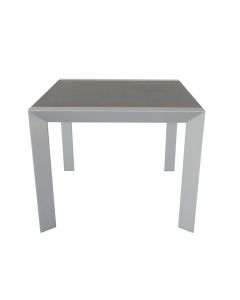 Mesa de jardín gris/antracita 90x90 cm