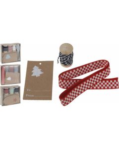 Conjunto de decoración para envolver regalos
