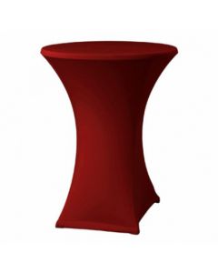 Funda de mesa alta rojo burdeos