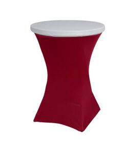 Tapa superior blanca para mesa alta Ø 80 cm