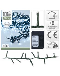 Microguirnalda 800 luces LED blanco - 16 m