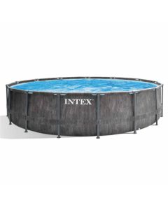 Intex Prisma Frame Greywood Premium Pool - Ø 457 x 122 cm