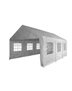 Carpa para fiestas de 4x6 metros blanca con paredes laterales Pure Garden & Living