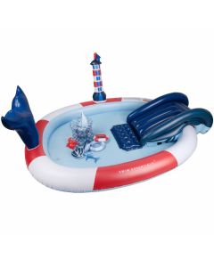 Piscina infantil de aventuras 210cm Ballena