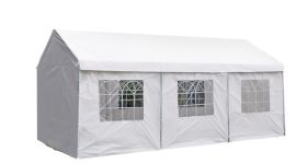 Lujosa carpa para fiestas de 3x6 metros blanca con paredes laterales Pure Garden & Living