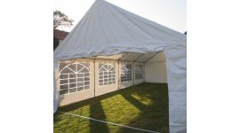 Carpa 5x8 metros en blanco con paredes laterales Pure Garden & Living  