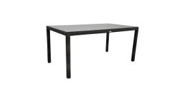 Mesa de jardín "Samos" mimbre 160x90 - marrón