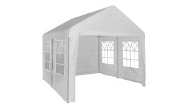 Carpa para fiestas de 4x4 metros blanca con paredes laterales Pure Garden & Living