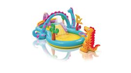 INTEX™ Dinoland Play Center - Piscina infantil zona multijuegos (333 x 229 cm)