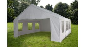 Carpa para fiestas de 4x6 metros blanca con paredes laterales Pure Garden & Living