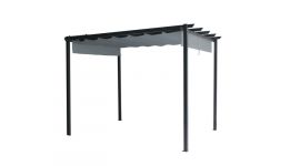 Martinique Pérgola de jardín 3x3 gris Pure Garden & Living