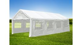 Carpa para fiestas de 4x8 metros blanca con paredes laterales Pure Garden & Living