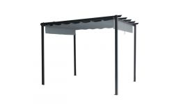 Martinique pérgola de jardín 3x4 gris Pure Garden & Living
