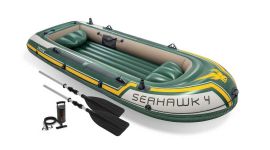 Barca hinchable Intex - Set Seahawk 4 (bomba y remos incluidos)