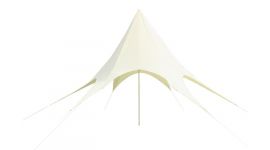 Toldo en forma de estrella 3.5x4m - Blanco