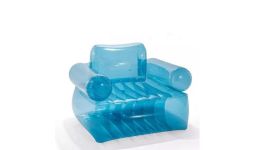 Sillón hinchable azul transparente Intex