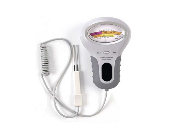 Medidor electrónico de pH y cloro
