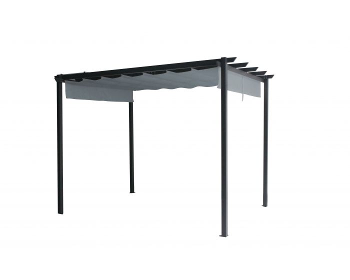 Martinique pérgola de jardín 3x4 gris Pure Garden & Living