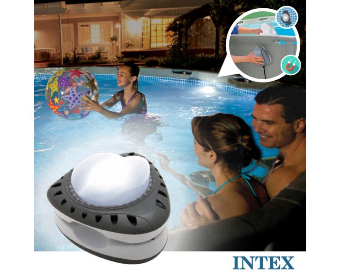 LED magnético INTEX™ ilumina su piscina