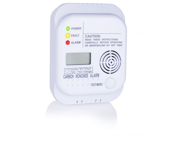 Detector de monóxido de carbono con pantalla digital