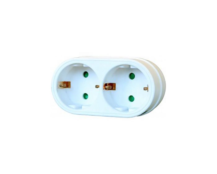 Adaptador con 2 tomas de corriente Brennenstuhl