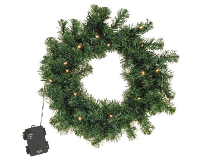 Corona 40 cm 100 ramas con LED