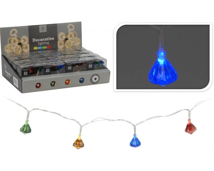 10 luces LED multicolor