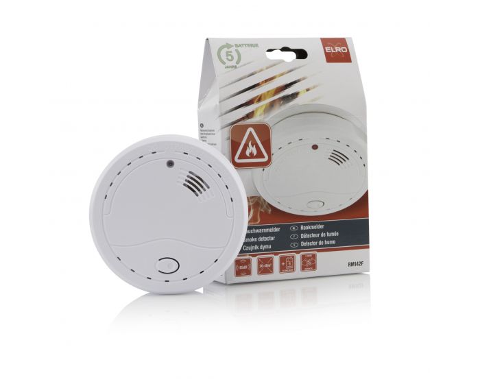 Detector de humo con pila de 5 años ELRO