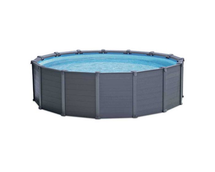 Piscina Intex Graphite Panel Ø 478 cm (conjunto)
